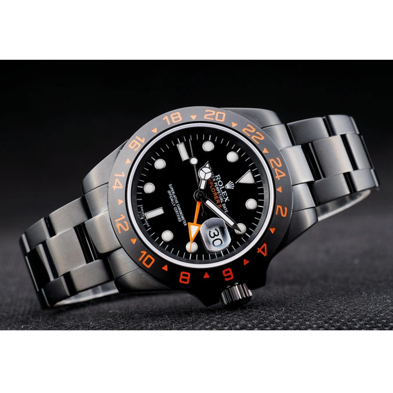Good Copy Rolex Watches Black Explorer Dial Black Watch Rolex Bezel Ceramic 0724